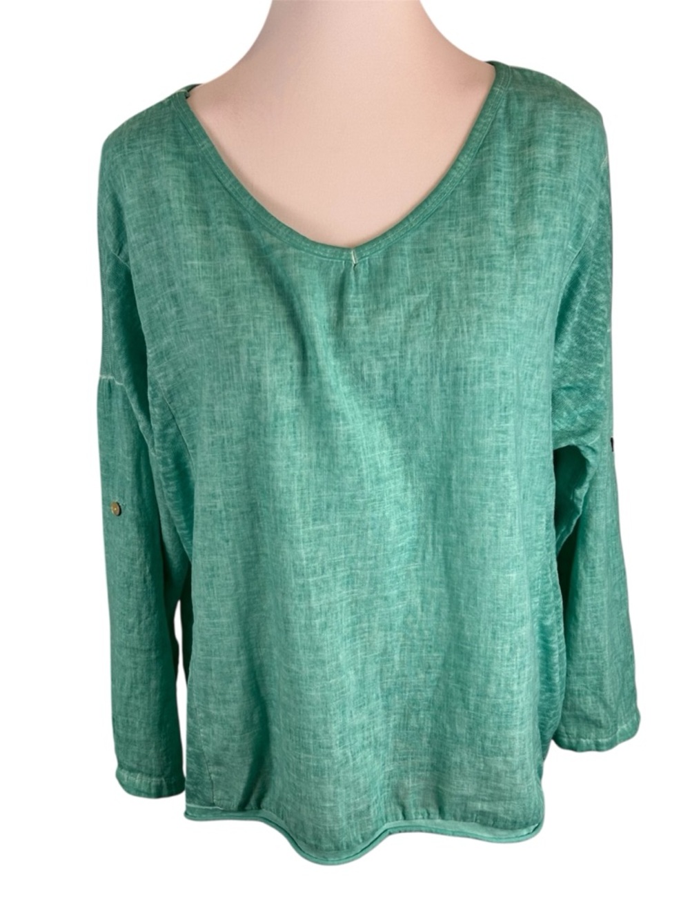Kaktus NWT 100% Linen Tunic Aqua Made in Italy - Size XL